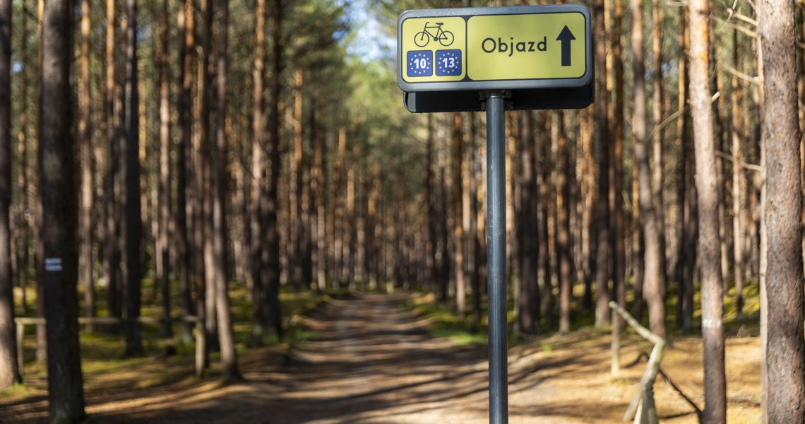 EuroVelo w gminie Choczewo z widokiem na Bałtyk - nowy przebieg trasy 10/13