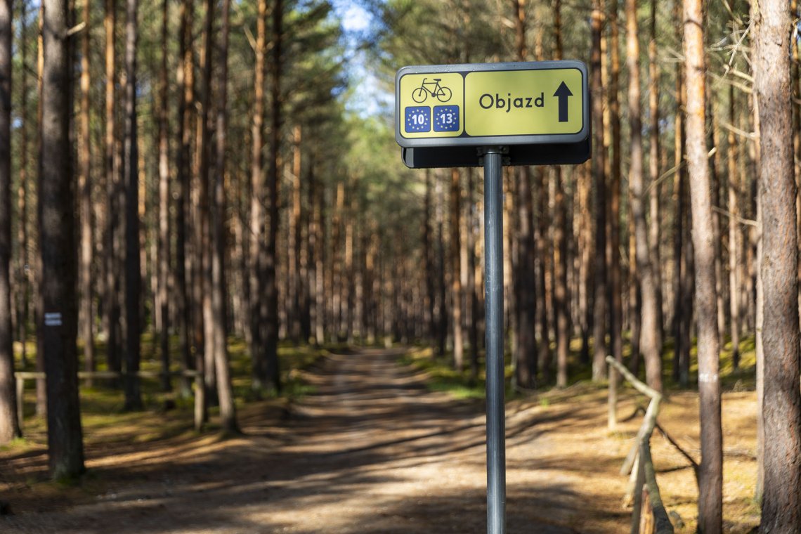 EuroVelo w gminie Choczewo z widokiem na Bałtyk - nowy przebieg trasy 10/13